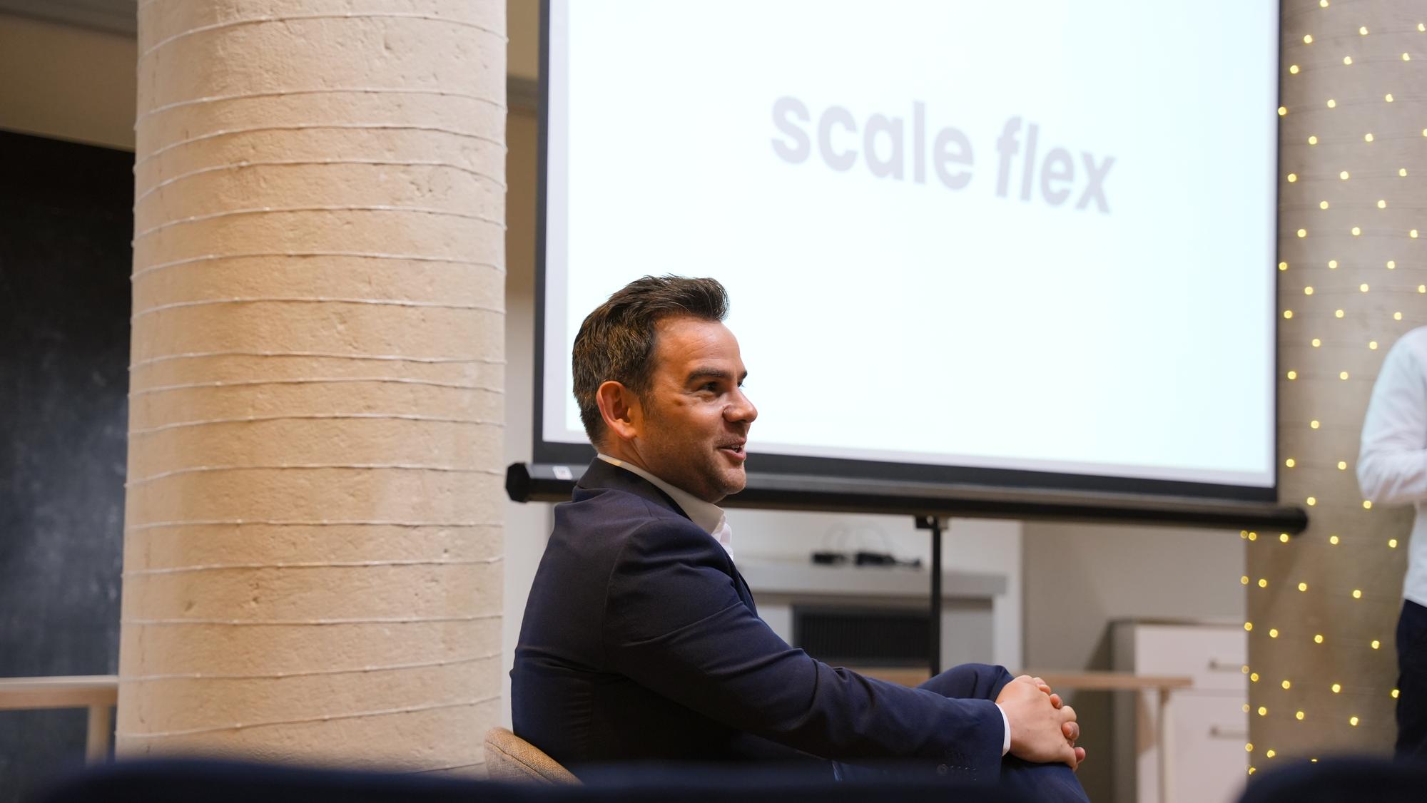emil novakov ceo of scaleflex at conference