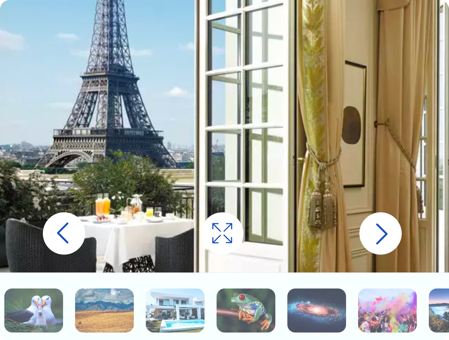 cloudimage JS carousel and zoom plugin showing panorama view