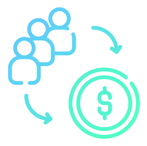 Symbol 10 % Provision für den Verkauf