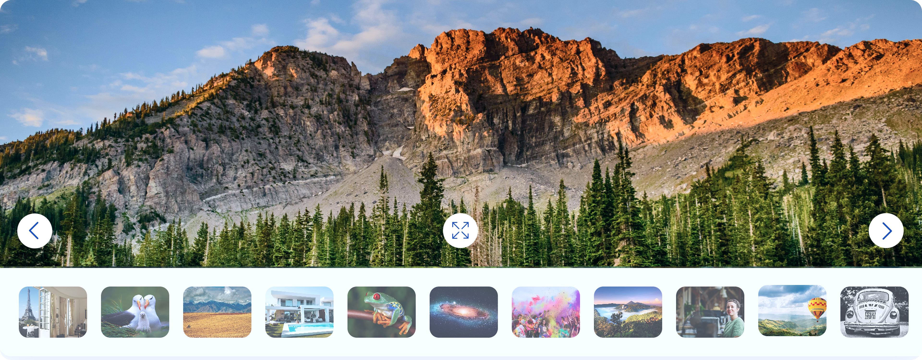 cloudimage JS carousel and zoom plugin showing panorama view