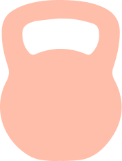 icône orange représentant un poids