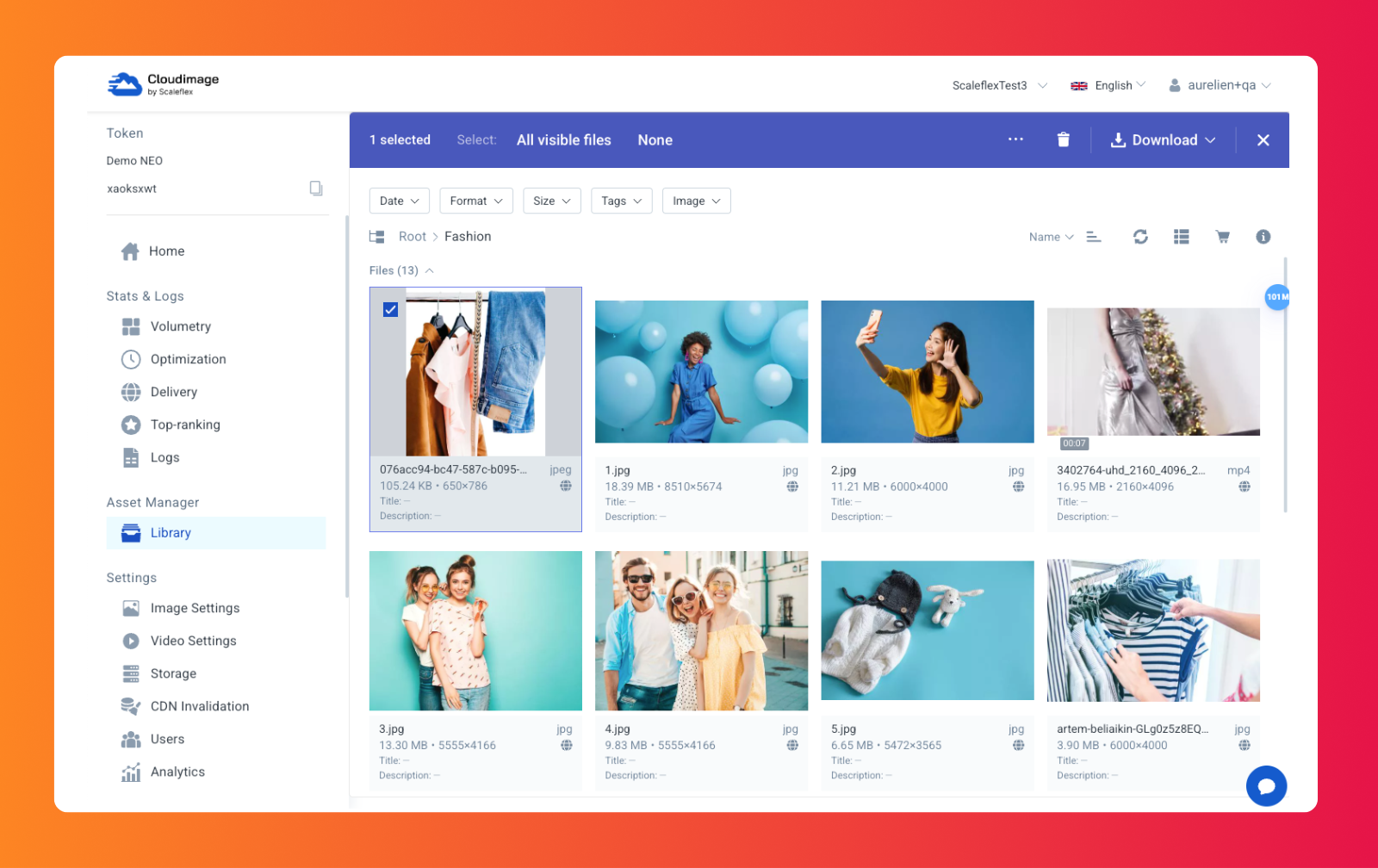 new Cloudimage asset library