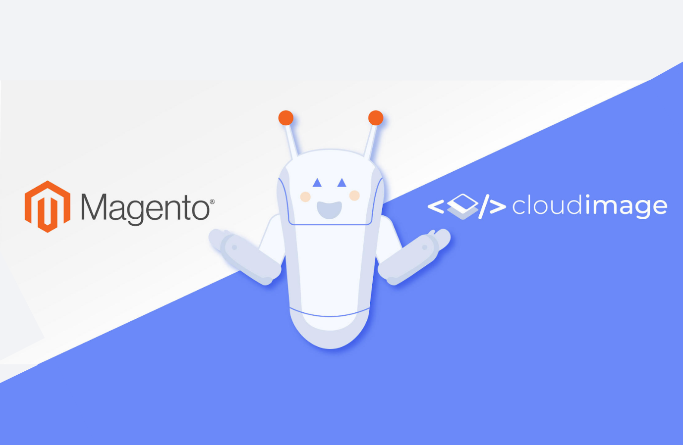 Illustration showing image acceleration on Magento with Cloudimage