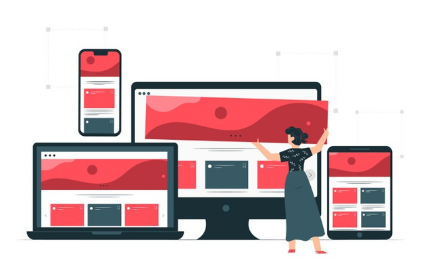 Illustration of a simple method for making images responsive across screen sizes