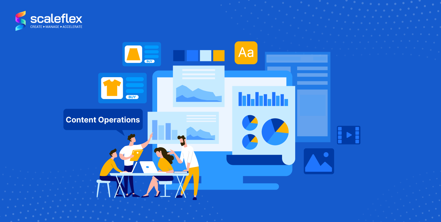 Illustration explaining the concept and benefits of content operations