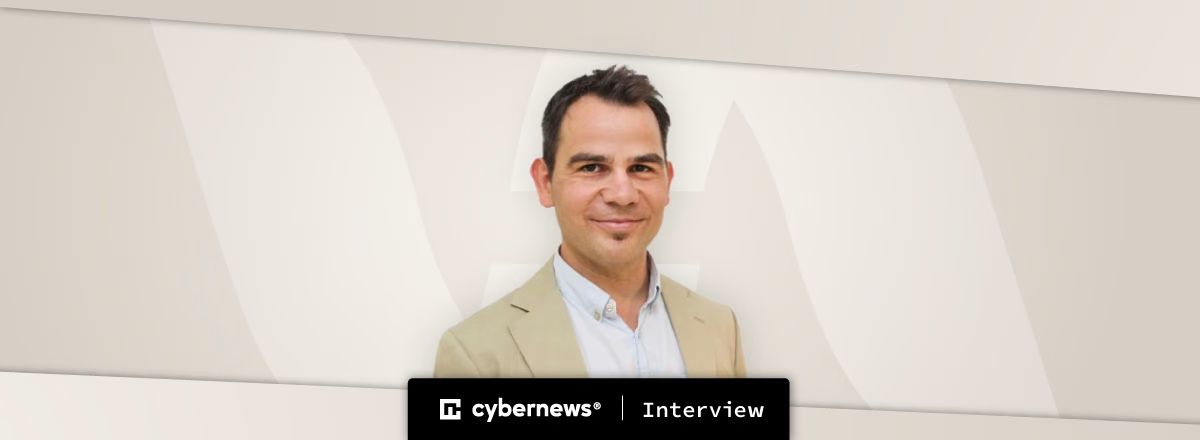 Portrait of Emil Novakov, Scaleflex CEO, for an interview on internet safety education