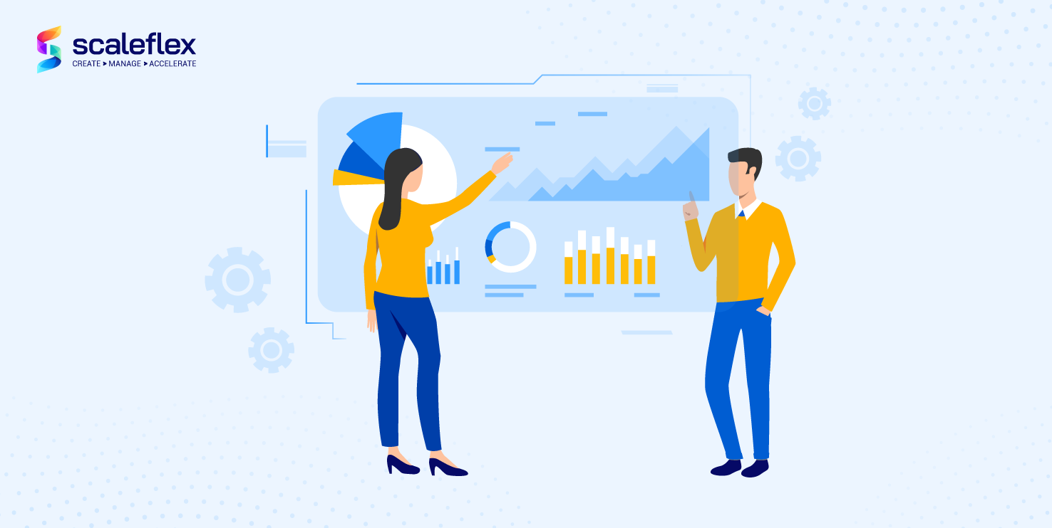 Dashboard illustration representing real user monitoring data from a website visitor's perspective