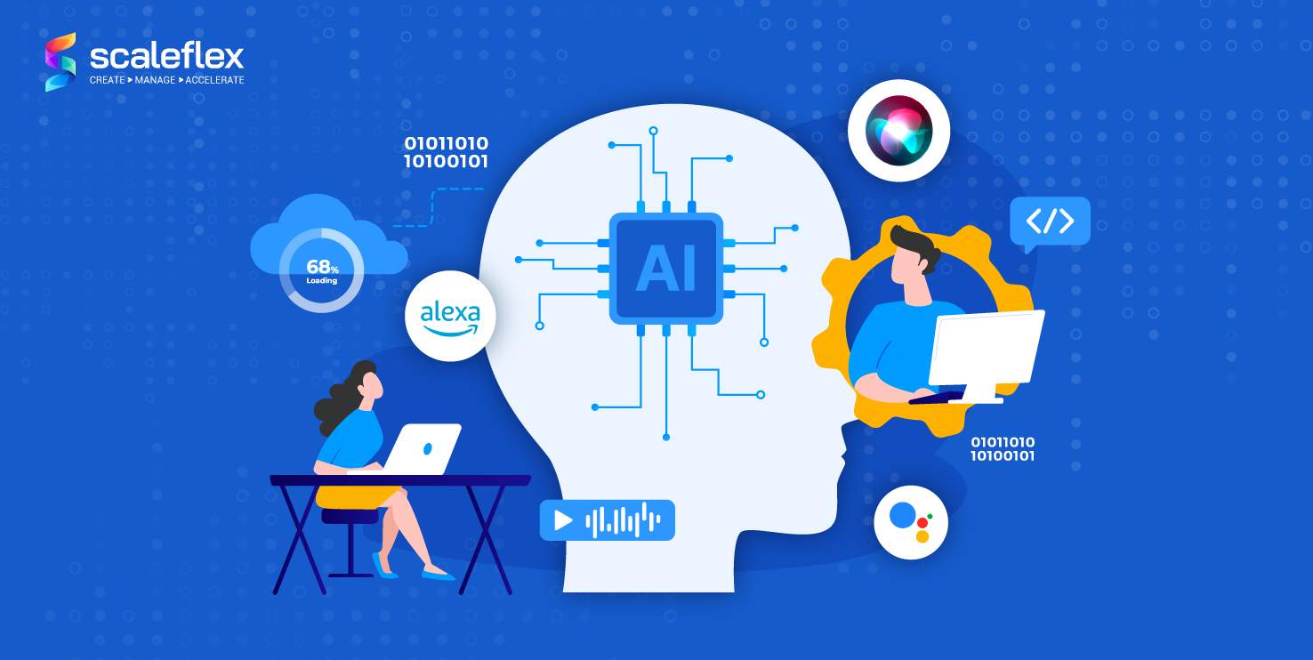 Infographic cover featuring AI and machine learning statistics for 2024