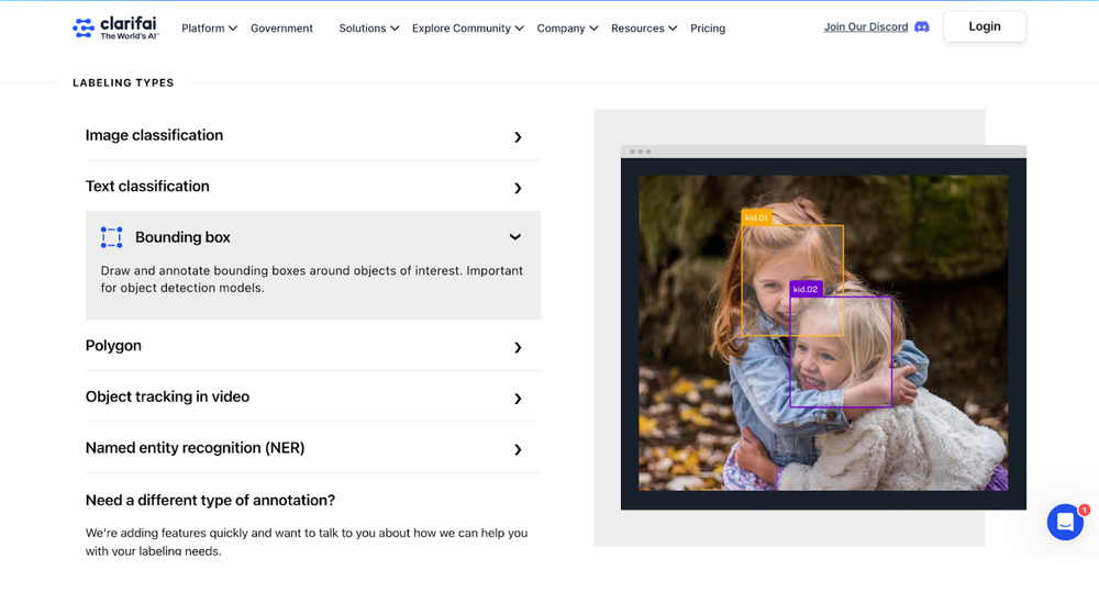 Clarifai image recognition platform website