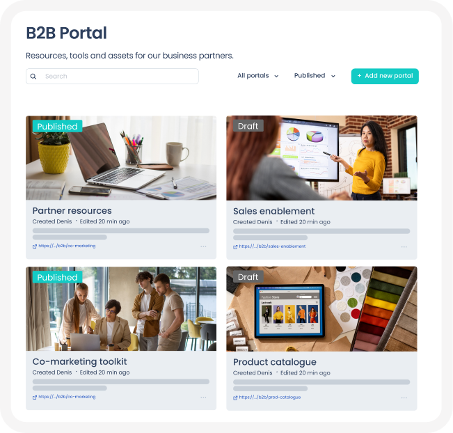 b2b brand portal