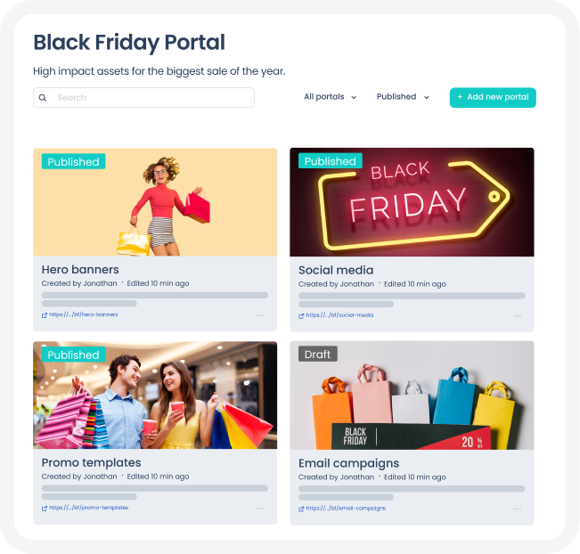 black friday brand portal