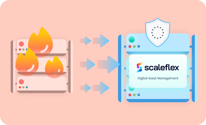 icons of fire and scaleflex logo