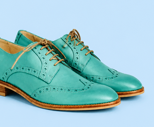 green pair of shoes